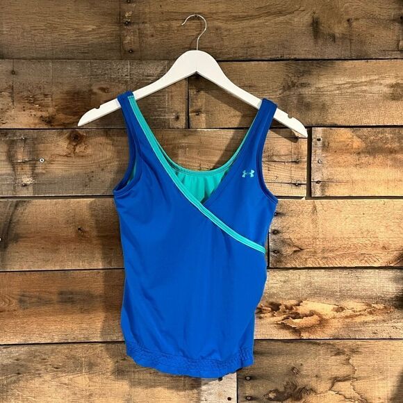 Under Armour royal blue wrap loose style athletic tank - M - 🙂3/$15 - Picture 1 of 7